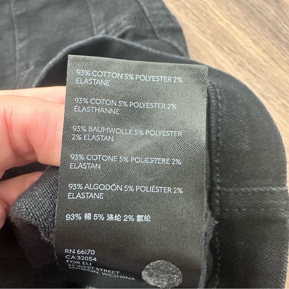 We The Free People Women Size 25 (2) Black Denim Zip Front Mini Skirt 14” Grunge - Picture 4 of 7